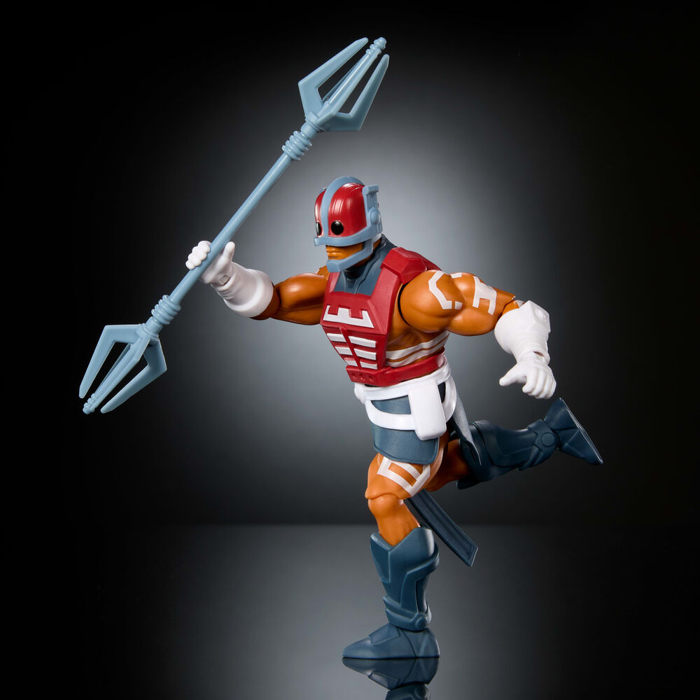 Figura articulada Zodac de Masters of the Universe con armadura y báculo azul - 5