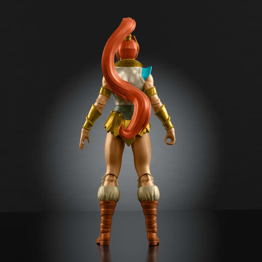 Figura articulada de Teela con armadura dorada y báculo - 5