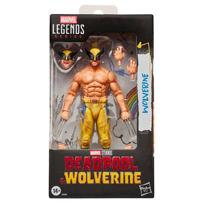 Figura articulada de Wolverine Marvel Legends con traje amarillo y azul - 2