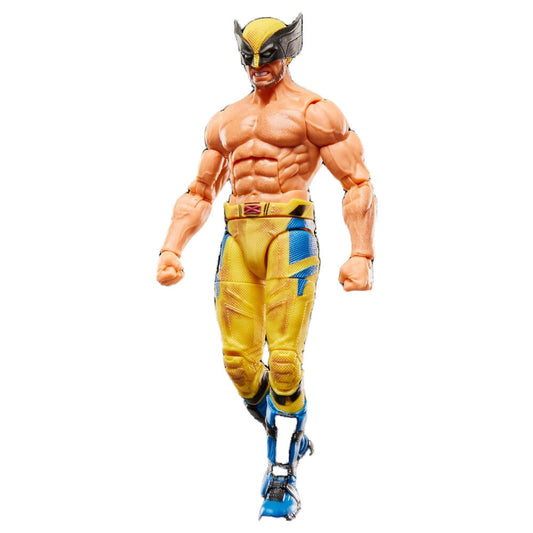 Figura articulada de Wolverine Marvel Legends con traje amarillo y azul - 3