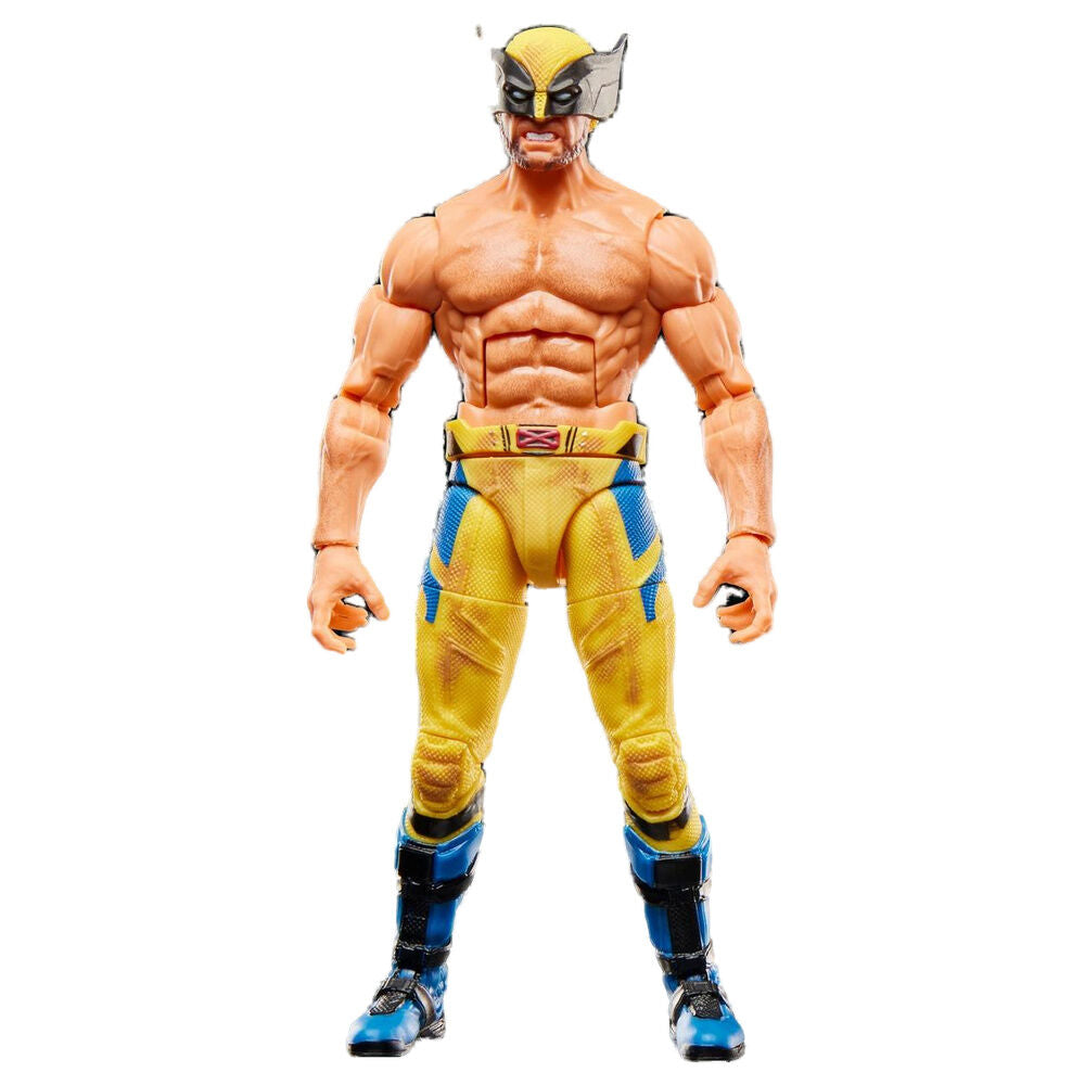 Figura articulada de Wolverine Marvel Legends con traje amarillo y azul - 7