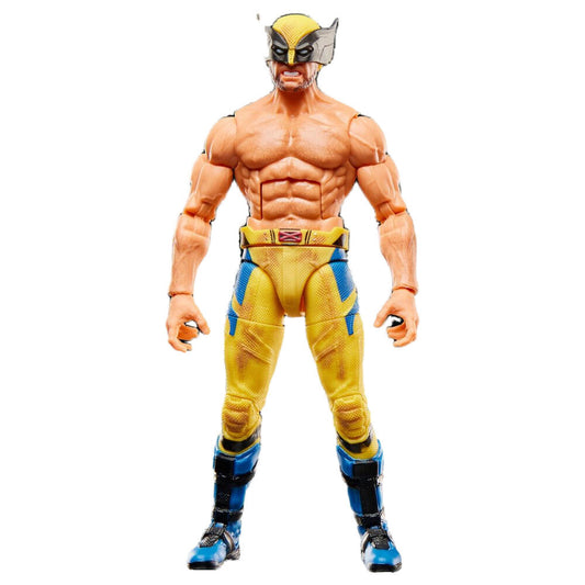Figura articulada de Wolverine Marvel Legends con traje amarillo y azul - 7
