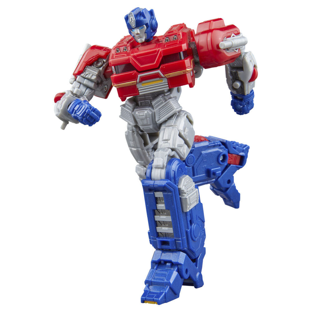 Figura articulada Orion Pax Transformers One en modo robot con sierra de minería - 9