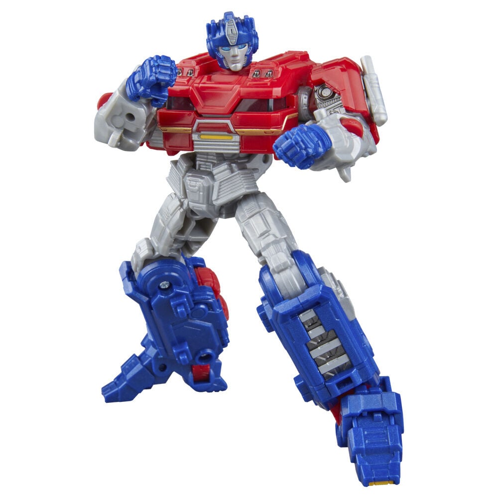 Figura articulada Orion Pax Transformers One en modo robot con sierra de minería - 10
