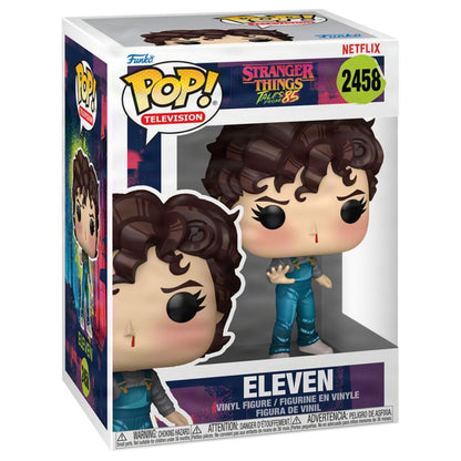 Figura Funko POP! de Eleven con mono azul y mano levantada - 2