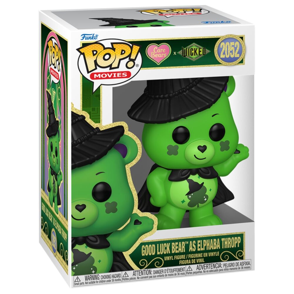 Figura Funko POP de Good Luck Bear como Elphaba, con sombrero y capa negros - 2