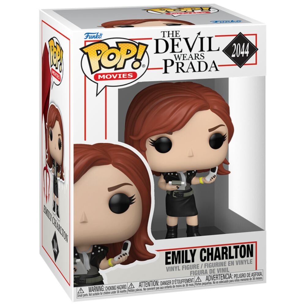 Figura Funko POP de Emily Charlton en caja