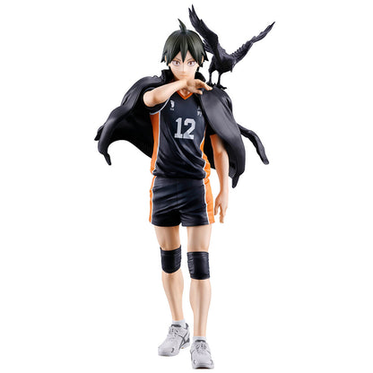 Figura Ichibansho de Tadashi Yamaguchi de Haikyu!! con uniforme de Karasuno y un cuervo