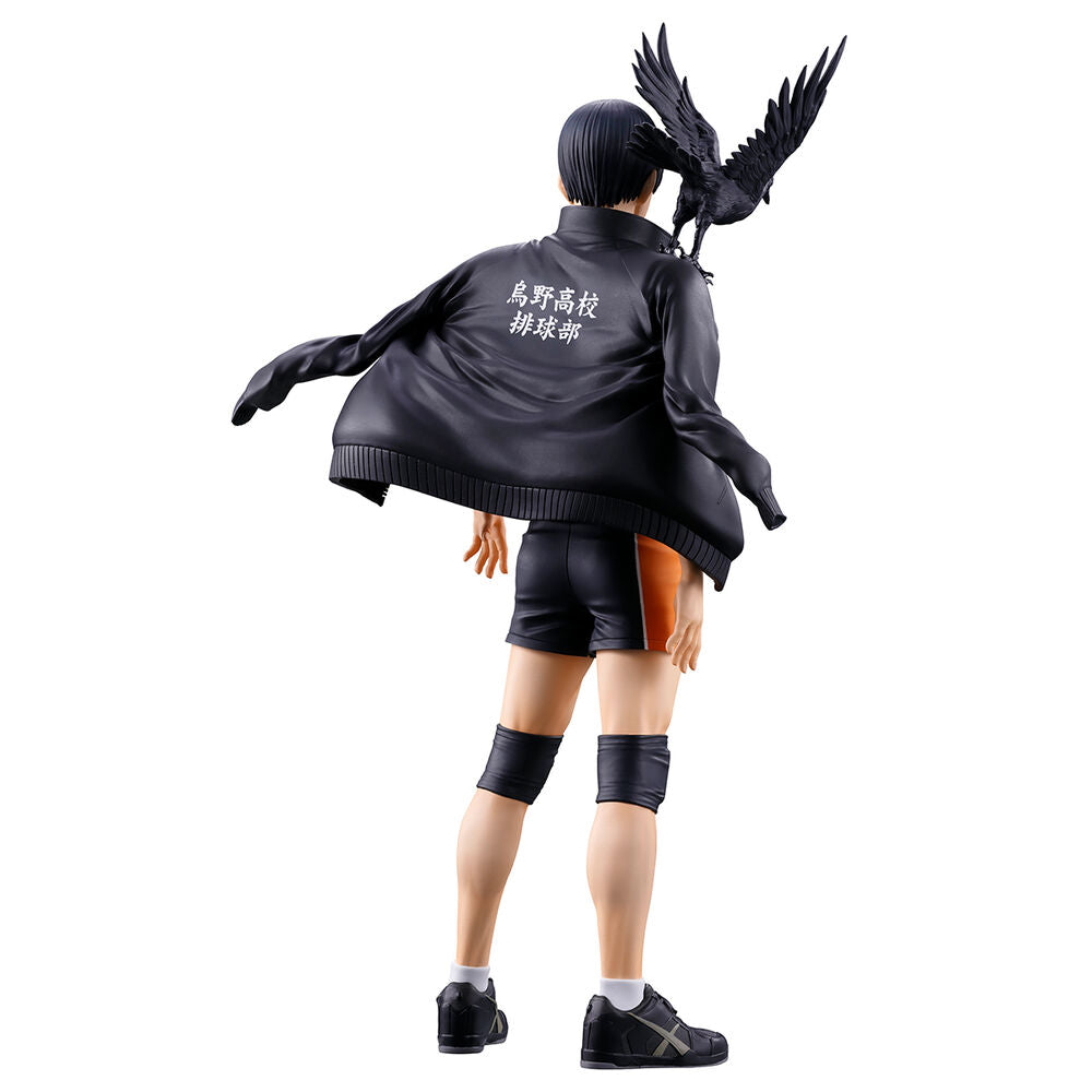 Figura de Tobio Kageyama de Haikyu!! con balón, uniforme de Karasuno y cuervo - 2