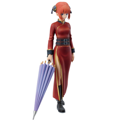 Figura Ichibansho de Kagura de Gintama con traje rojo y paraguas lila - 3