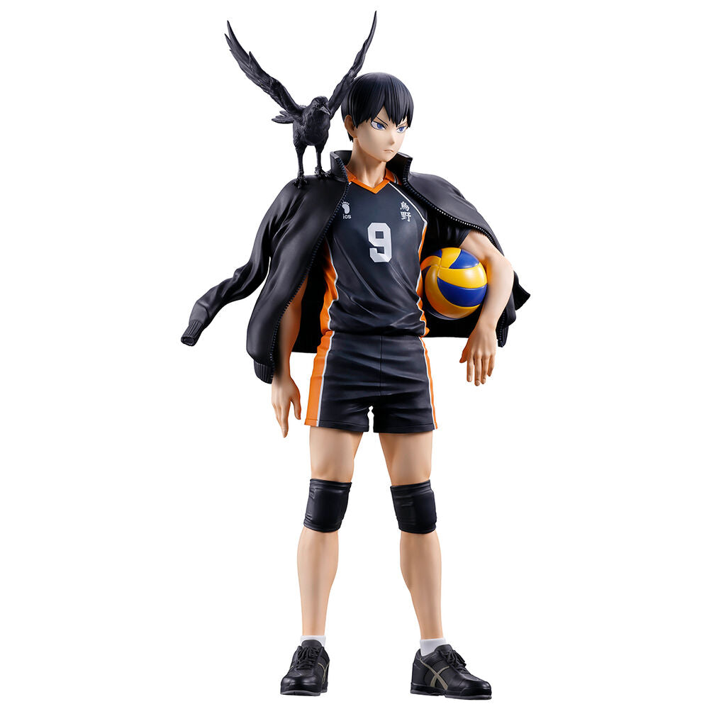 Figura de Tobio Kageyama de Haikyu!! con balón, uniforme de Karasuno y cuervo - 3