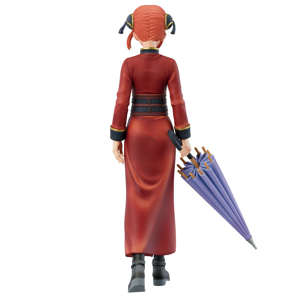 Figura Ichibansho de Kagura de Gintama con traje rojo y paraguas lila - 4