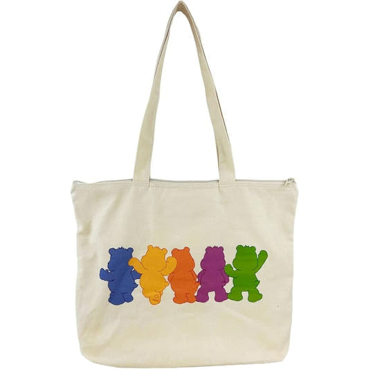 Bolsa shopping blanca de Care Bears con cinco Osos Amorosos de colores - 2