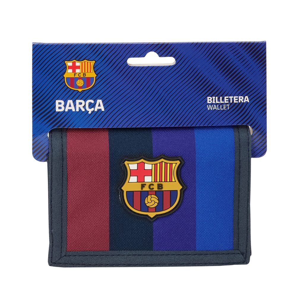 Billetera F.C. Barcelona 26/27 azul y granate con escudo