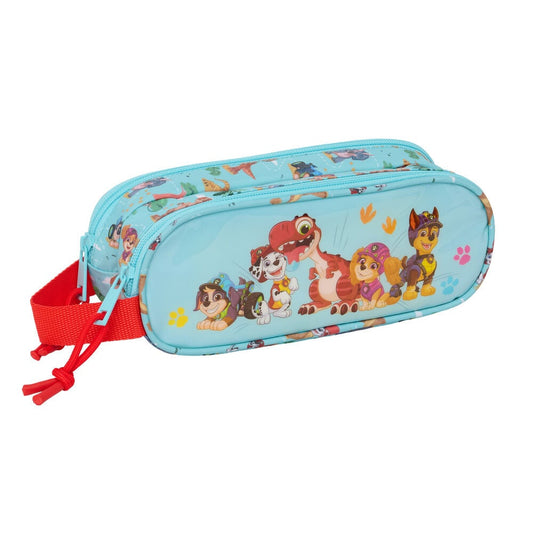 Portatodo doble turquesa Paw Patrol Dino Rescue con dos cremalleras