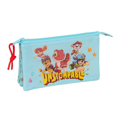 Portatodo triple azul Paw Patrol Dino Rescue con dinosaurio
