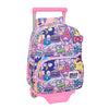 Trolley mochila rosa Hello Kitty & Friends con carro y estampado de personajes