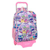Trolley mochila rosa Hello Kitty & Friends con carro SAFTA
