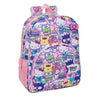 Mochila Hello Kitty & Friends rosa estampada de 42 cm