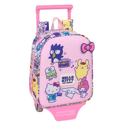 Trolley rosa SAFTA Hello Kitty & Friends con mochila extraíble