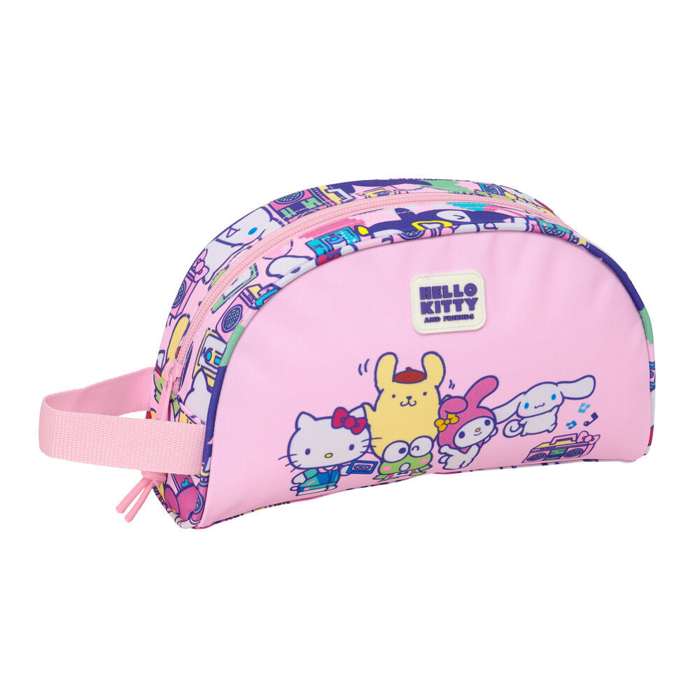 Neceser rosa SAFTA Hello Kitty & Friends con asa lateral