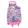 Trolley mochila rosa Hello Kitty & Friends con ruedas y asa extraíble