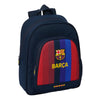 Mochila F.C. Barcelona 26/27 azul marino con escudo y franjas rojas y azules
