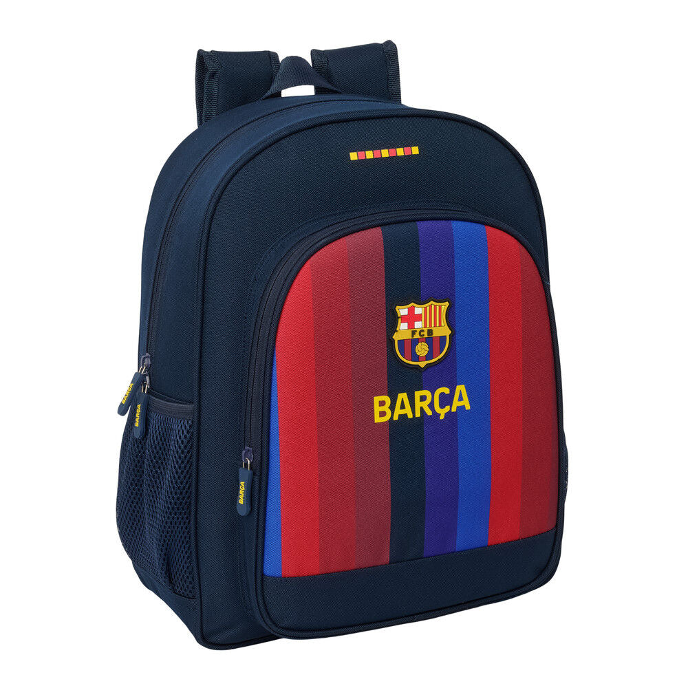 Mochila F.C. Barcelona 26/27 azul marino con escudo y franjas blaugranas