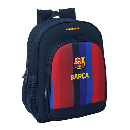 Mochila F.C. Barcelona 26/27 azul marino con escudo y franjas blaugranas