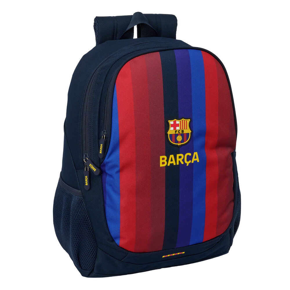 Mochila escolar F.C. Barcelona 26/27 azul marino con franjas rojas y azules