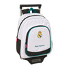 Trolley mochila Real Madrid SAFTA blanco con carro