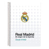 Cuaderno A5 Real Madrid 26/27 SAFTA con espiral metálico