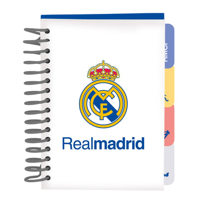 Cuaderno A6 Real Madrid 26/27 de SAFTA con tapas duras y separadores