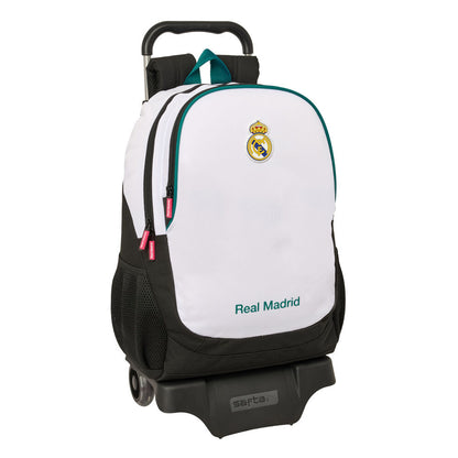Trolley mochila extraíble Real Madrid SAFTA blanco y negro