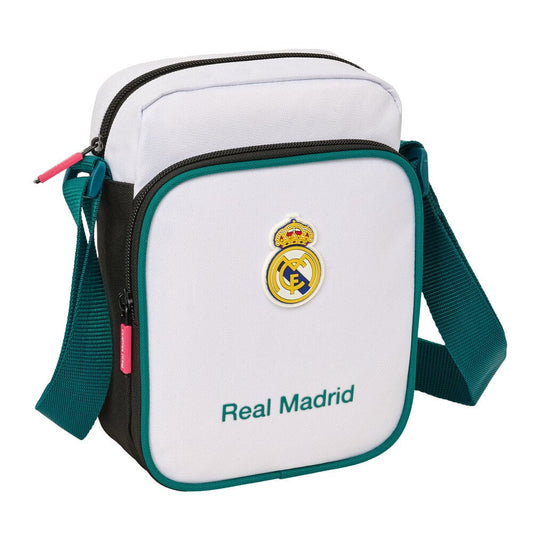 Bandolera Real Madrid 26/27 blanca con detalles verde azulado