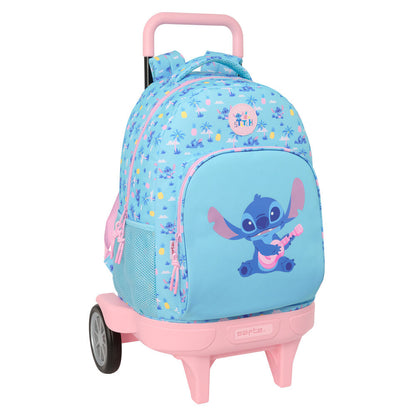 Trolley extraíble azul Stitch Disney con carro rosa
