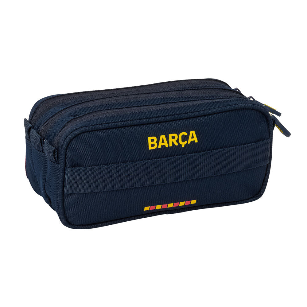 Portatodo triple F.C. Barcelona azulgrana con tres cremalleras - 2