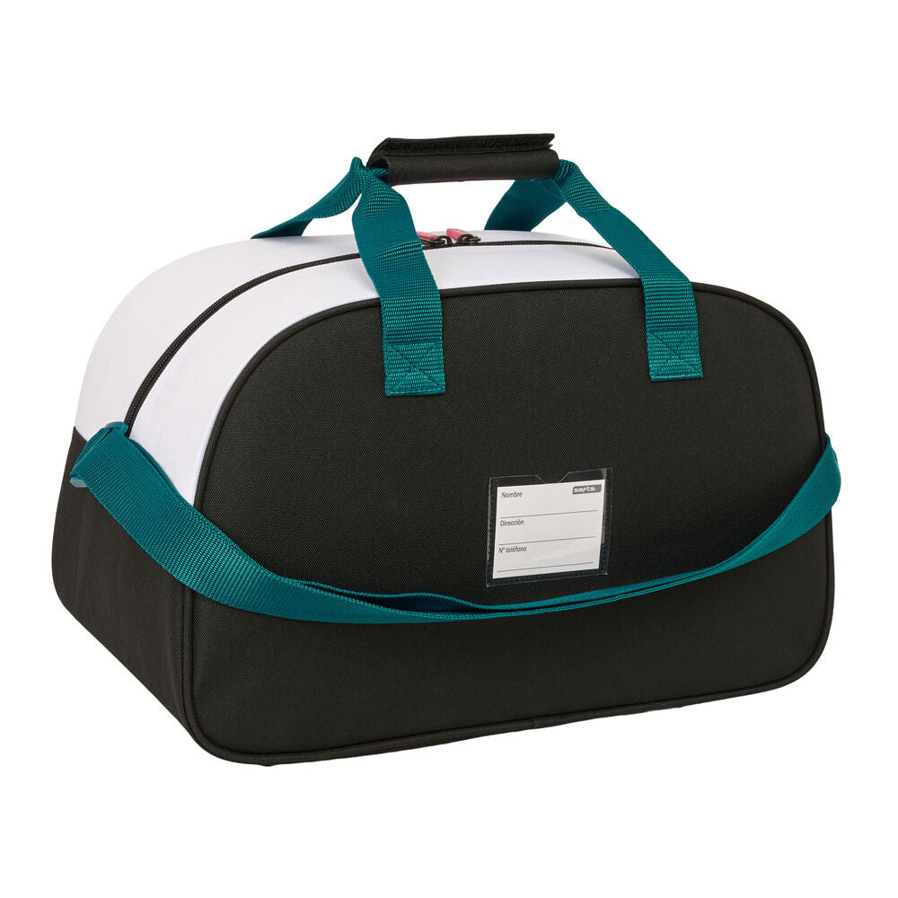 Bolsa de deporte Real Madrid 26/27 blanca con detalles verde azulado - 2