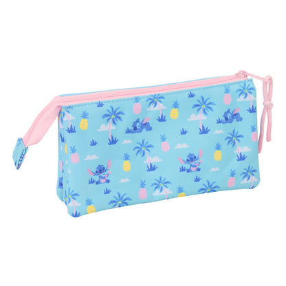 Portatodo triple azul y rosa de Stitch Disney - 2
