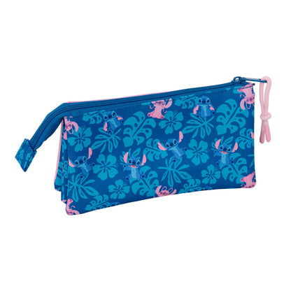 Portatodo triple rosa y azul de Stitch y Angel Disney - 2