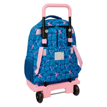 Trolley extraíble azul y rosa de Disney Stitch con mochila y asa - 2