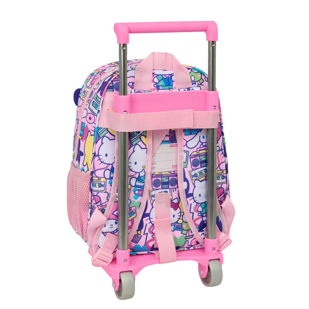 Trolley mochila rosa Hello Kitty & Friends con carro y estampado de personajes - 2
