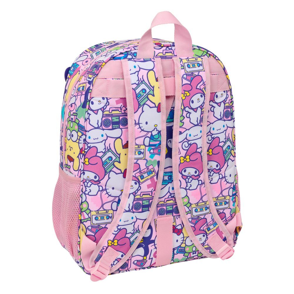 Mochila Hello Kitty & Friends rosa estampada de 42 cm - 2