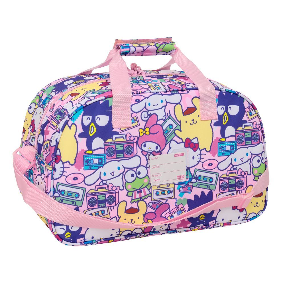 Bolsa de deporte rosa Hello Kitty & Friends con bolsillo frontal - 2