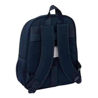 Mochila F.C. Barcelona 26/27 azul marino con escudo y franjas rojas y azules - 2