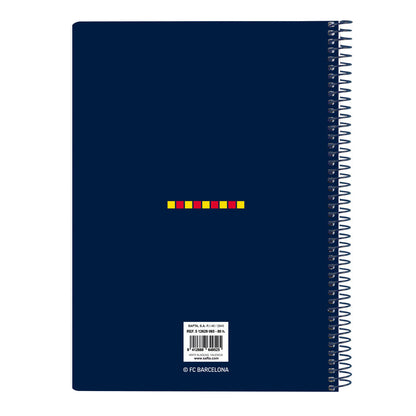 Cuaderno A5 F.C. Barcelona 26/27 con espiral y escudo - 2