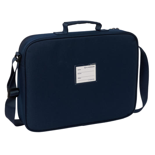 Cartera bandolera F.C. Barcelona azulgrana con escudo y asa superior - 2