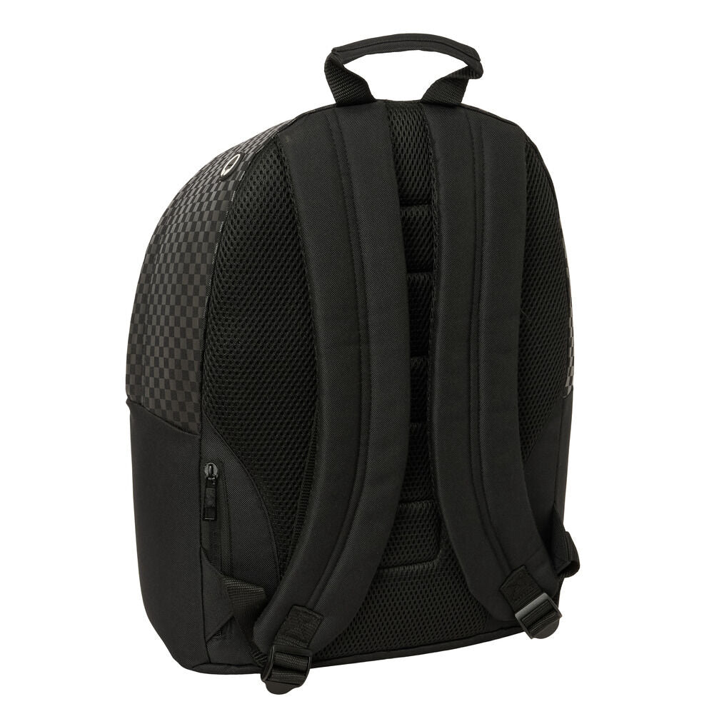 Mochila negra Mickey Disney Racing con detalles de cuadros - 2