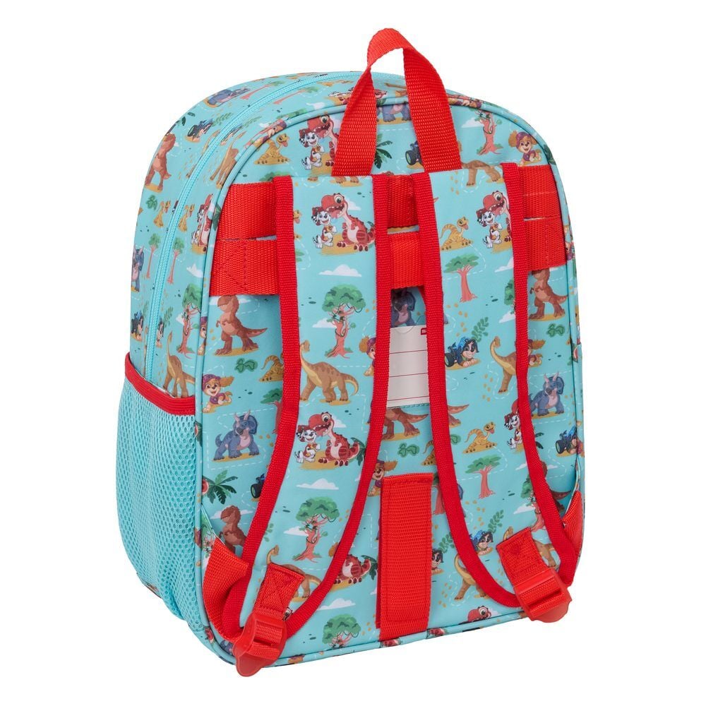 Mochila Paw Patrol Dino Rescue azul turquesa con dinosaurios - 2