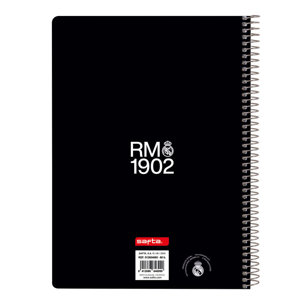 Cuaderno A5 Real Madrid 26/27 SAFTA con espiral metálico - 2